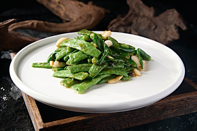 蒜香豆豉杭椒炒豆角蜜豆图片