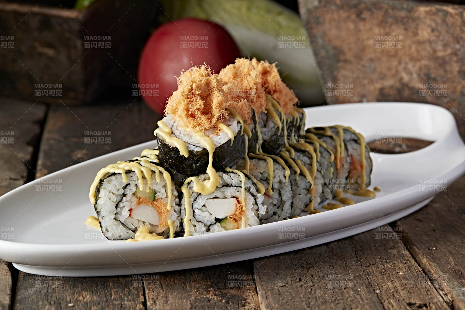 美味寿司卷图片