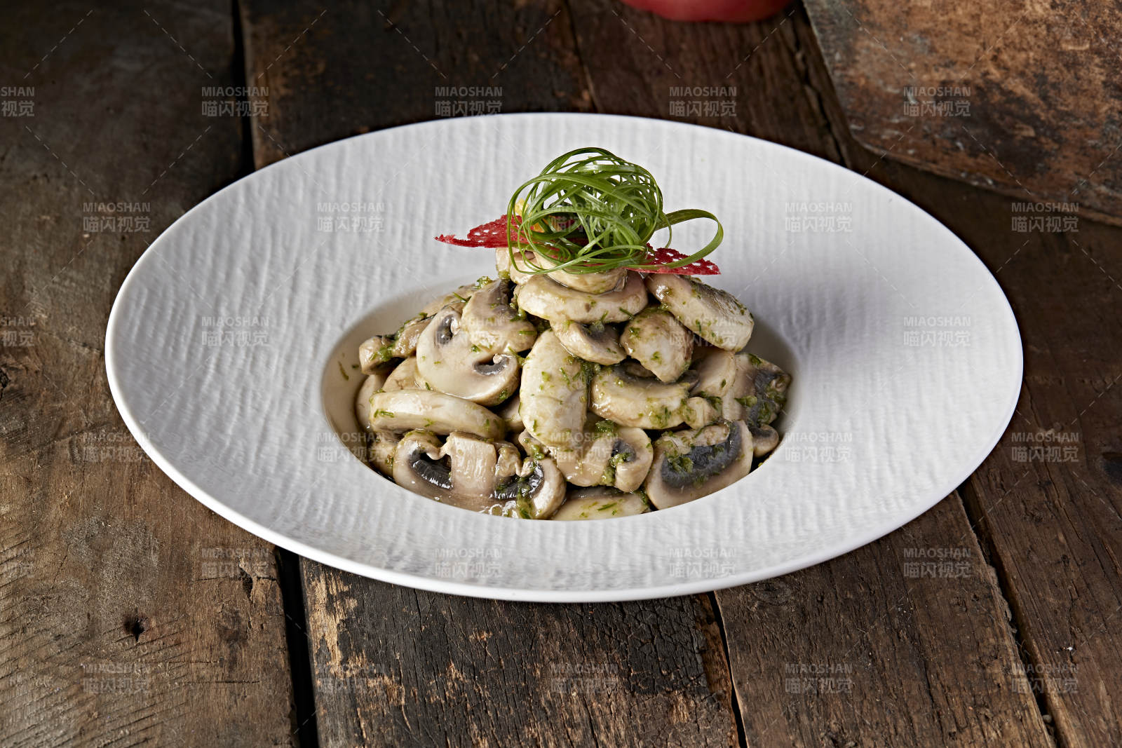 韭花酱凉拌口蘑图片