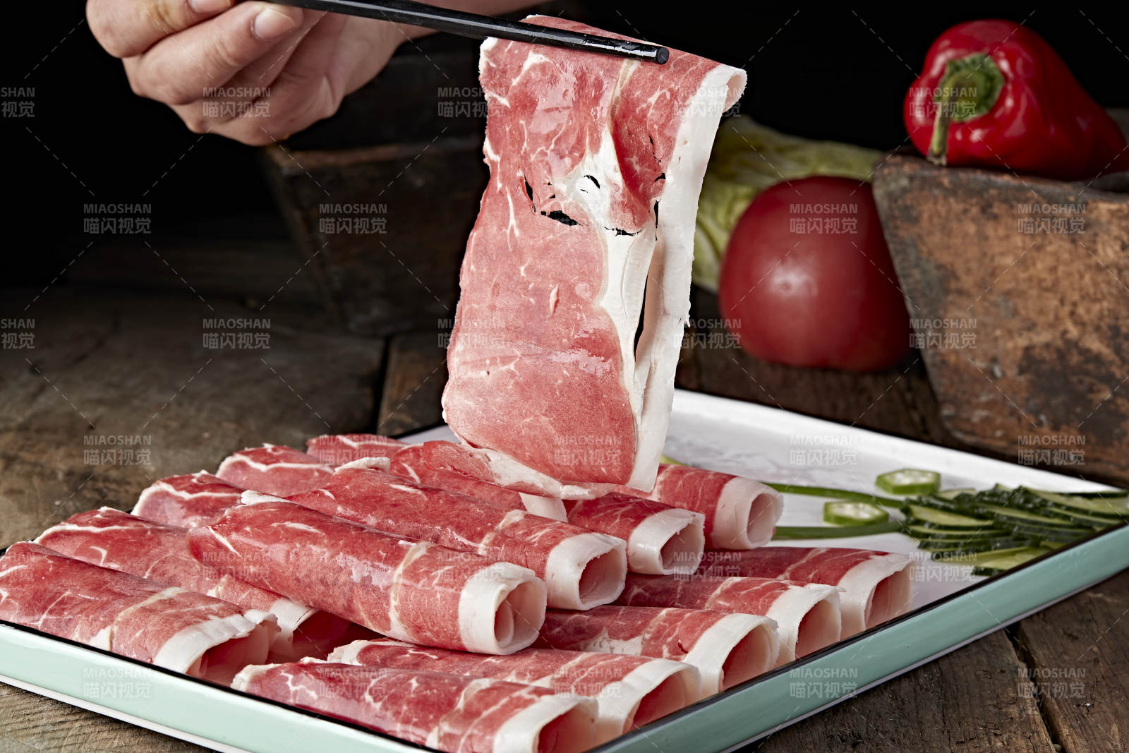 雪边极品肥牛图片