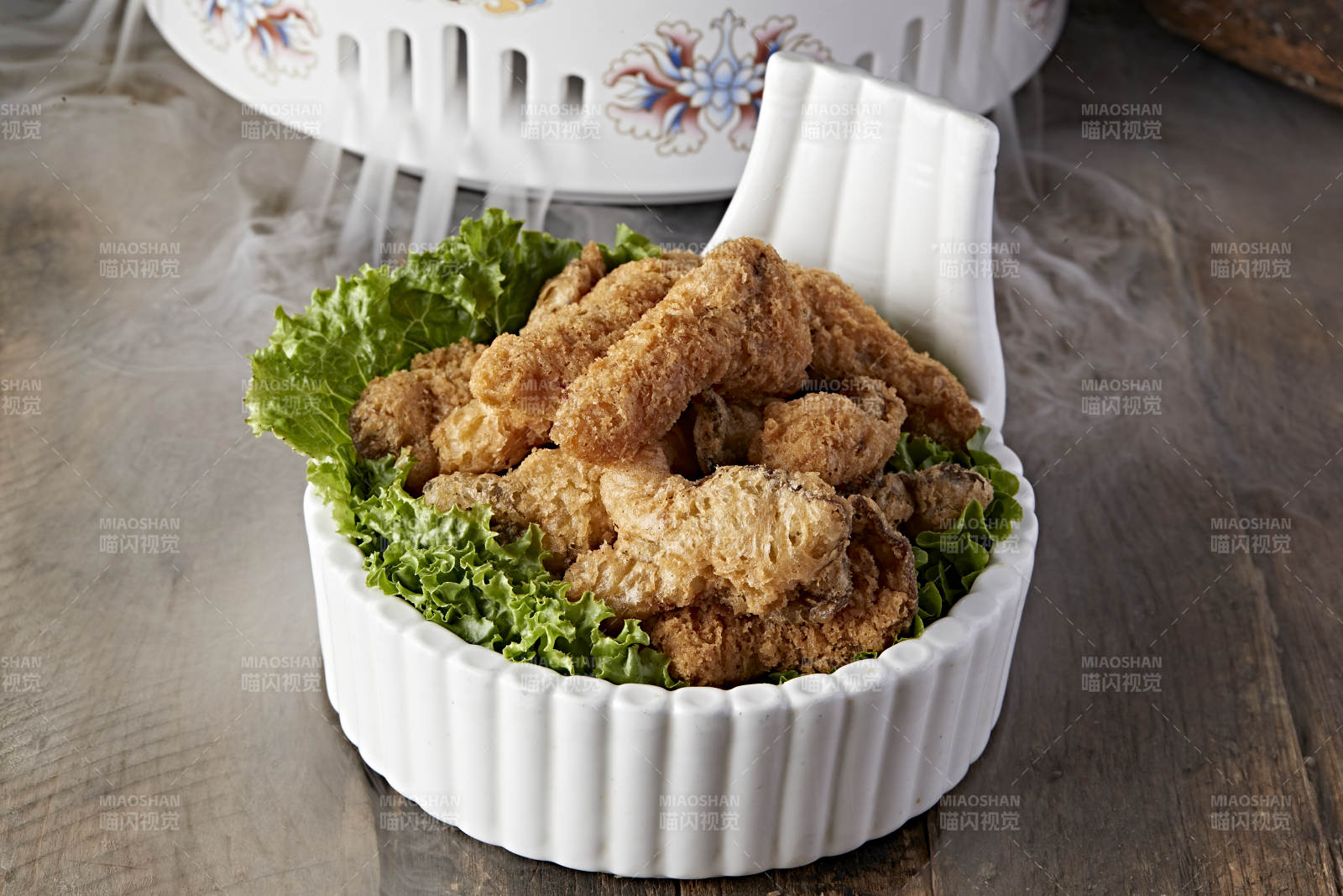 椒盐香炸香菇小酥肉图片