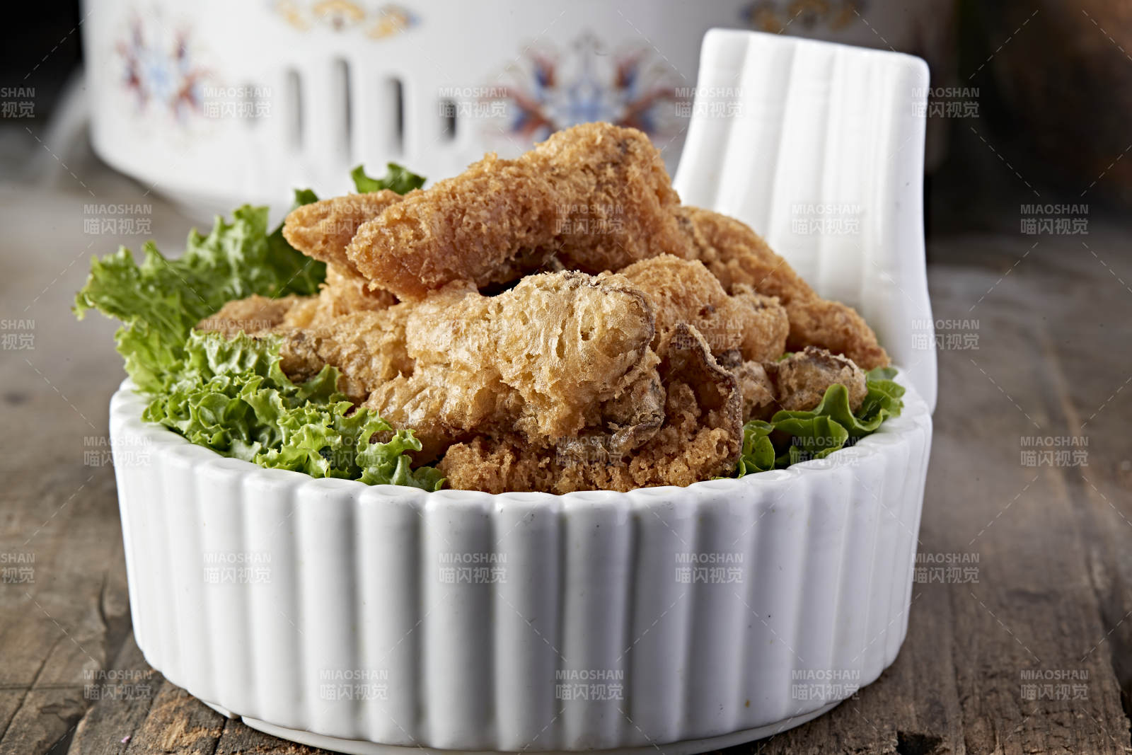 椒盐香炸香菇小酥肉图片