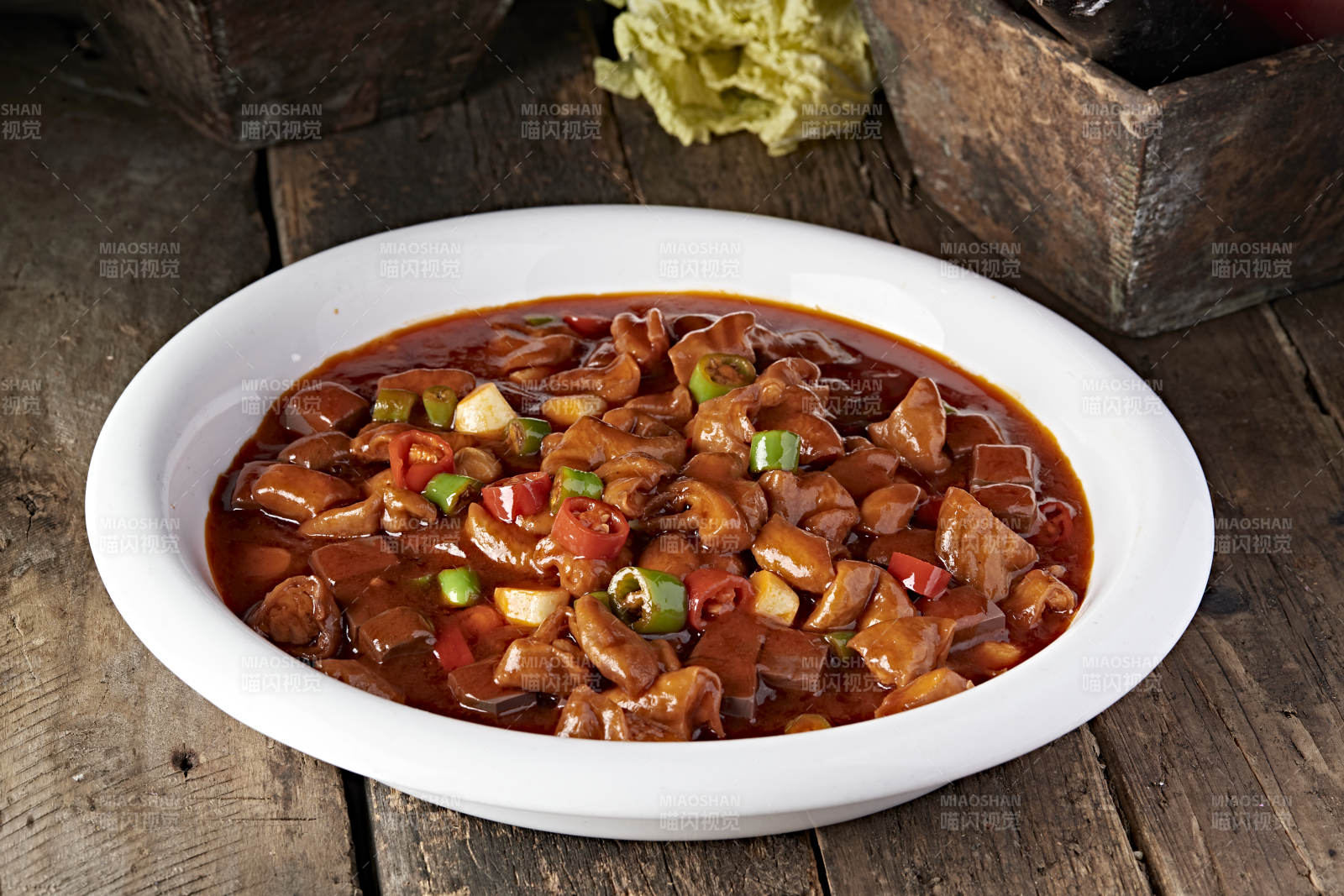 浓汤鸭血猪肥肠图片