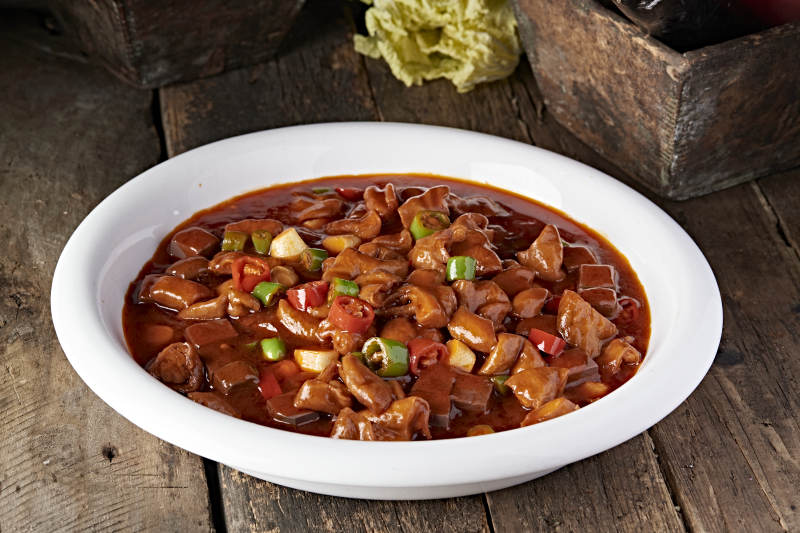 浓汤鸭血猪肥肠图片