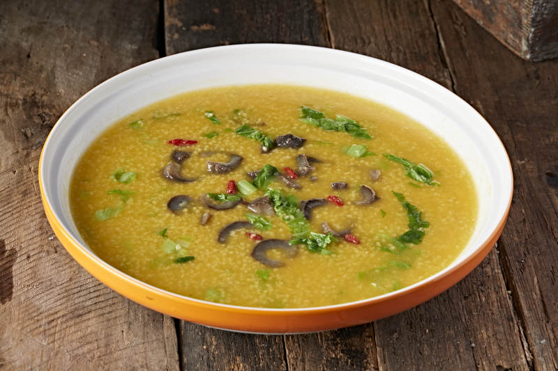 金汤海参小米粥图片