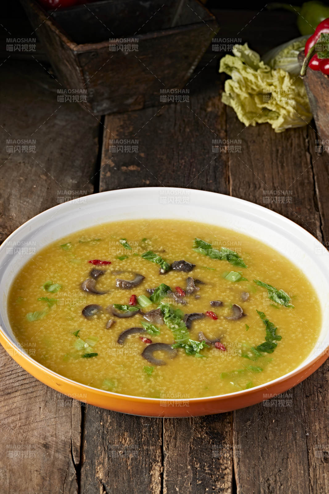 金汤海参小米粥图片