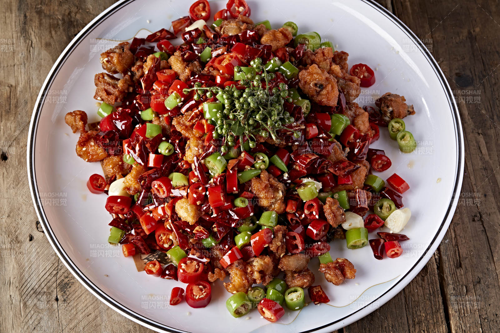 川香藤椒红油辣子鸡图片