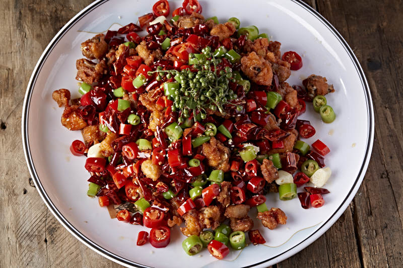 川香藤椒红油辣子鸡图片