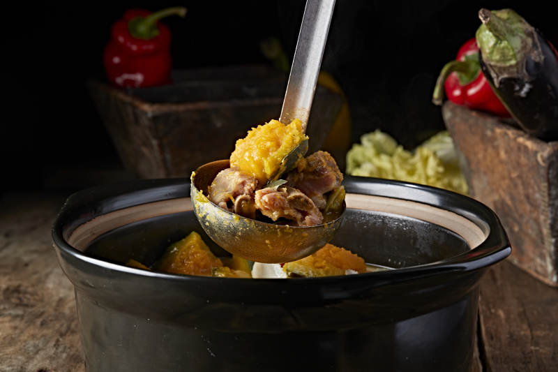 砂锅南瓜百合排骨盅图片