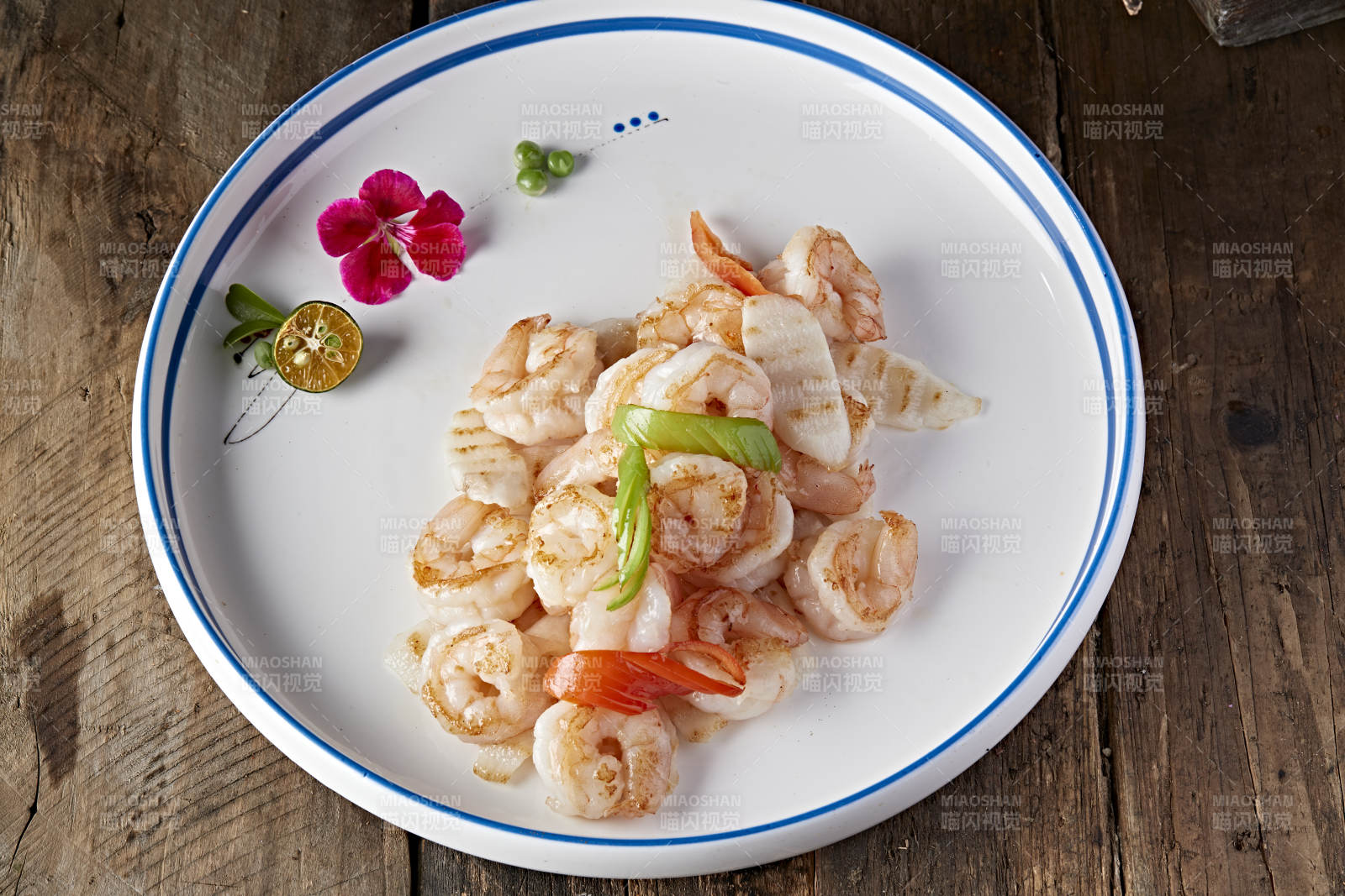 椒盐马牙山药炒大虾仁图片