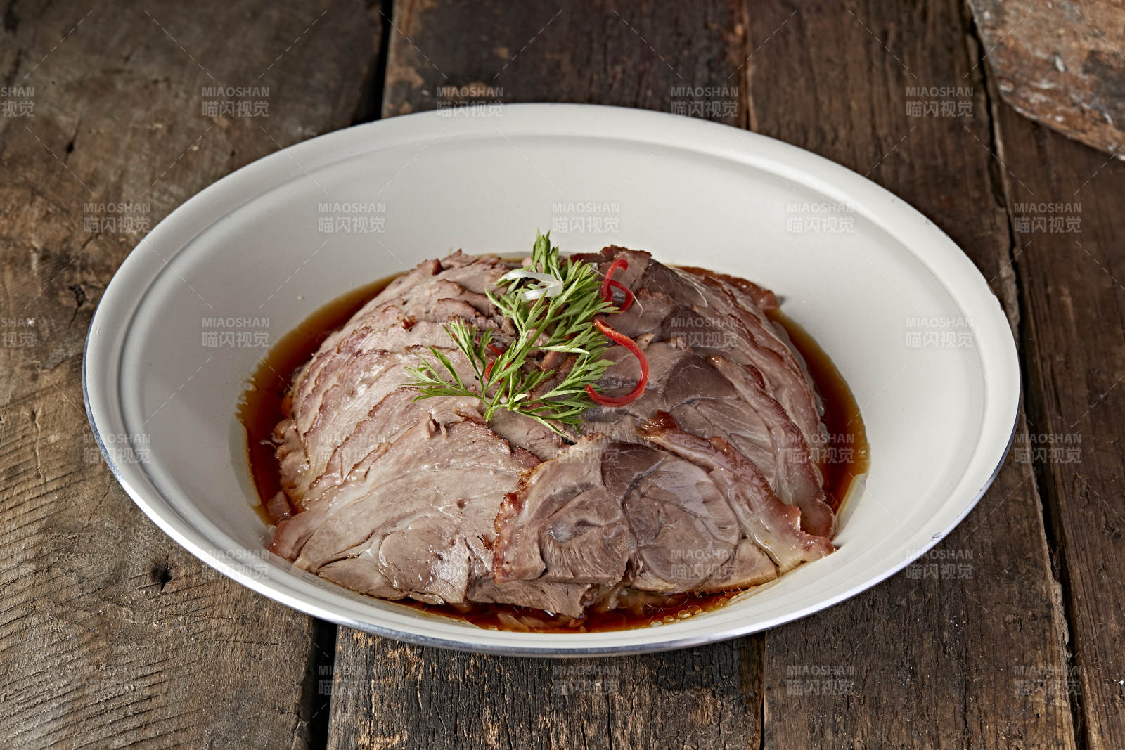 酸菜蒸肘花切片图片