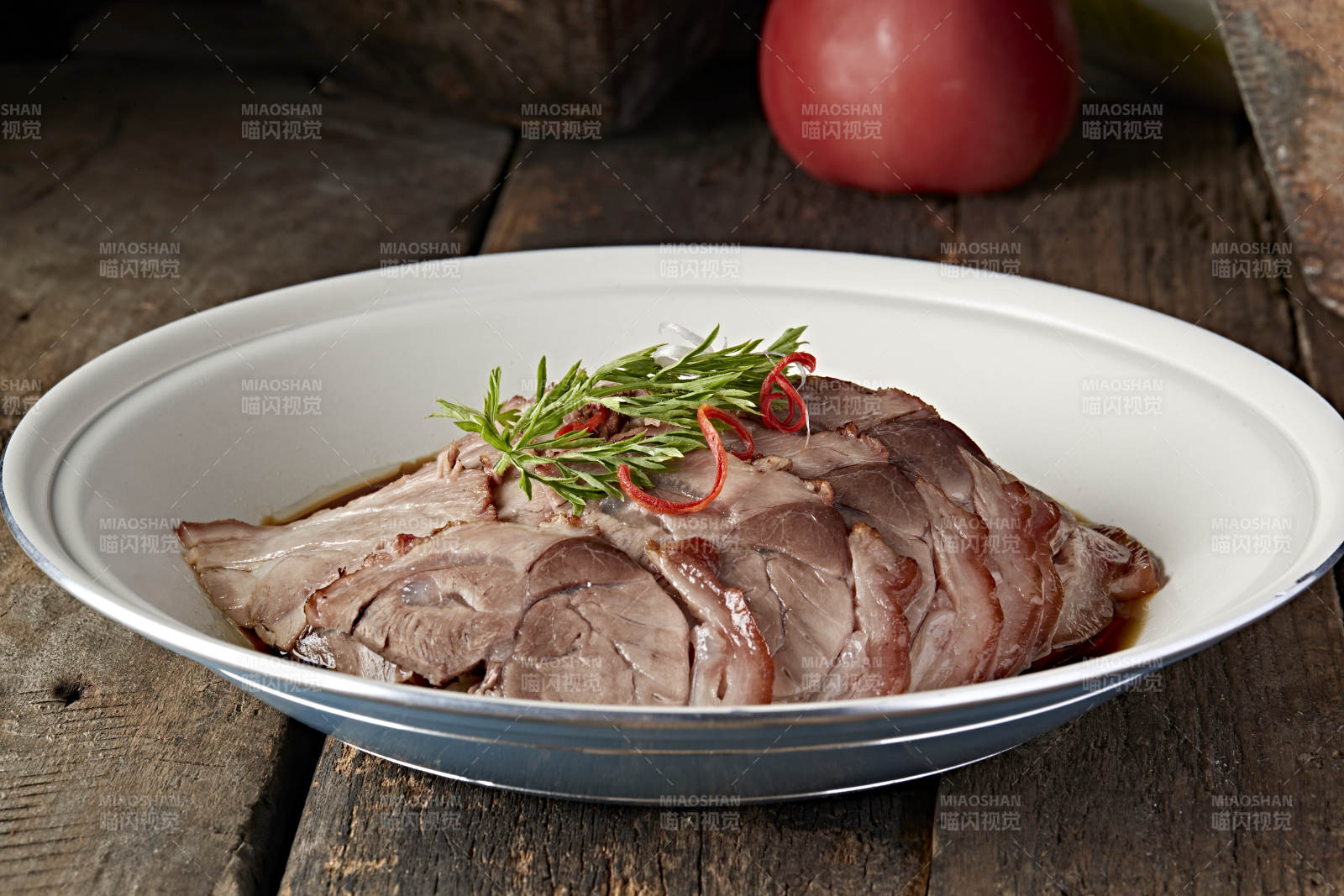 酸菜蒸肘花切片图片