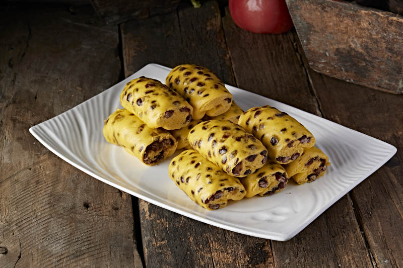 杂粮红豆蒸包图片