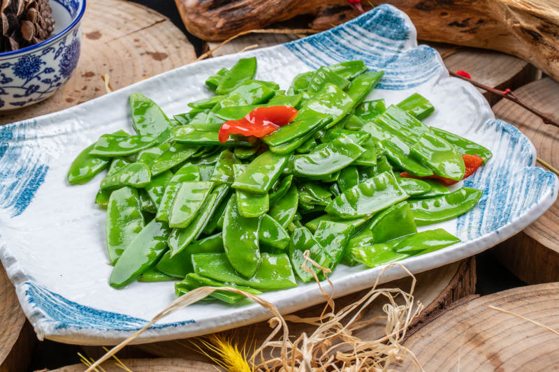 清炒荷兰豆图片