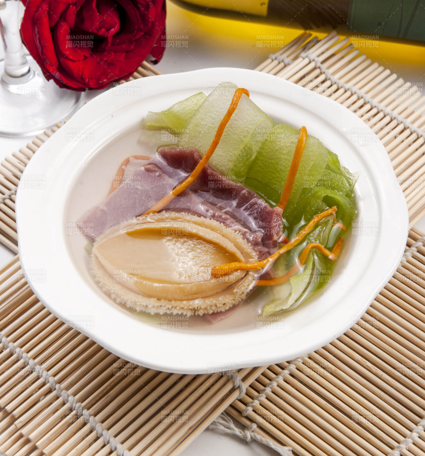 鲜鲍肥牛浸凉瓜图片