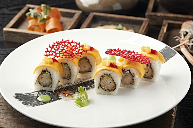 芒果香蕉手卷寿司图片