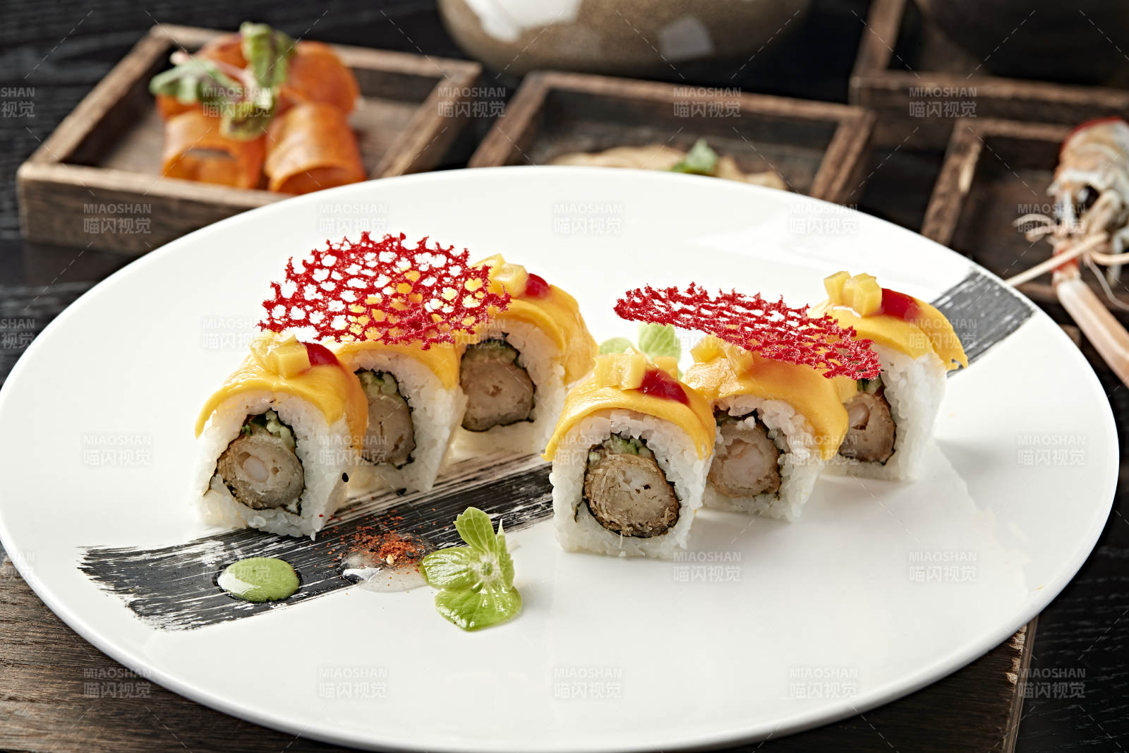 芒果香蕉手卷寿司图片