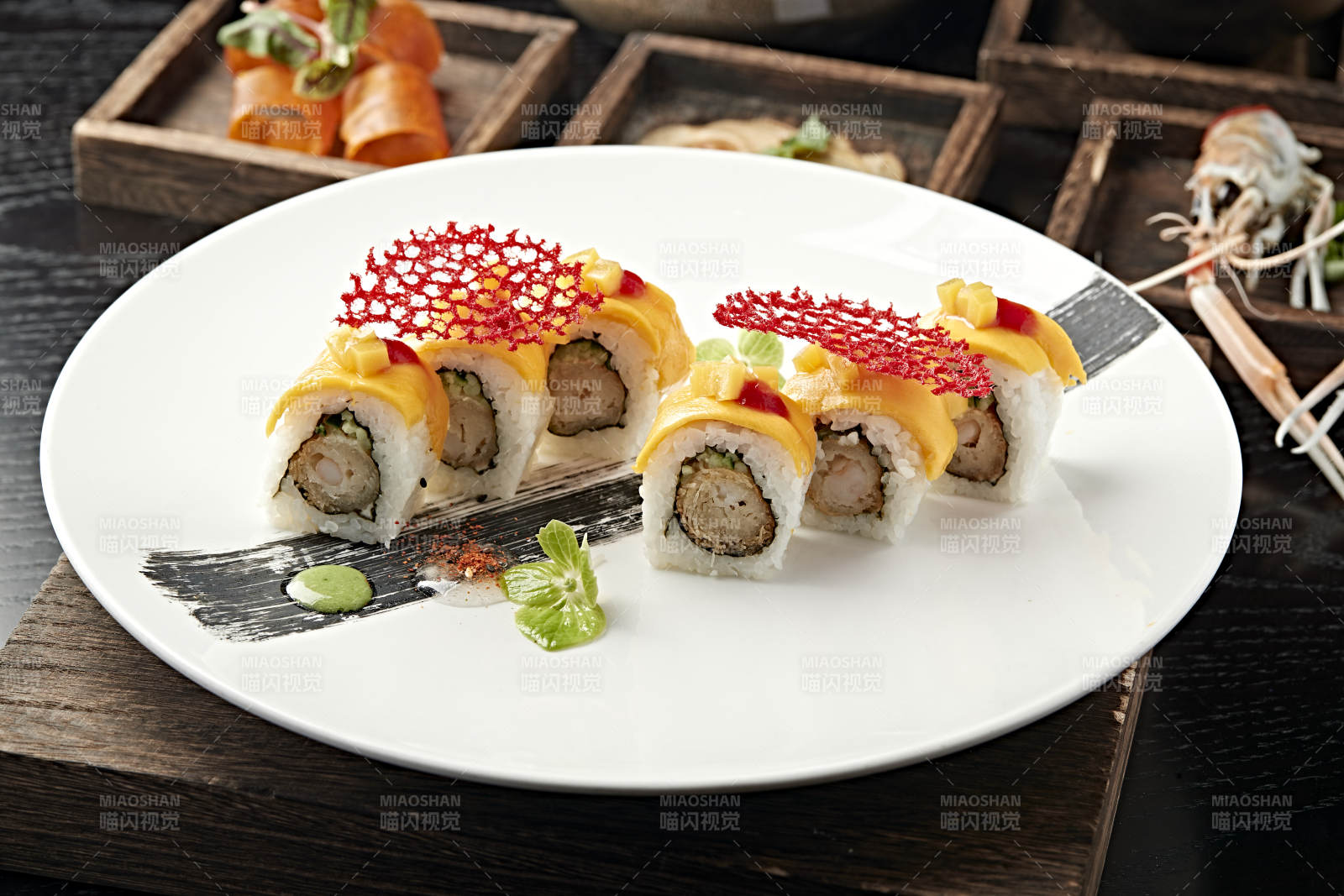 芒果香蕉手卷寿司图片