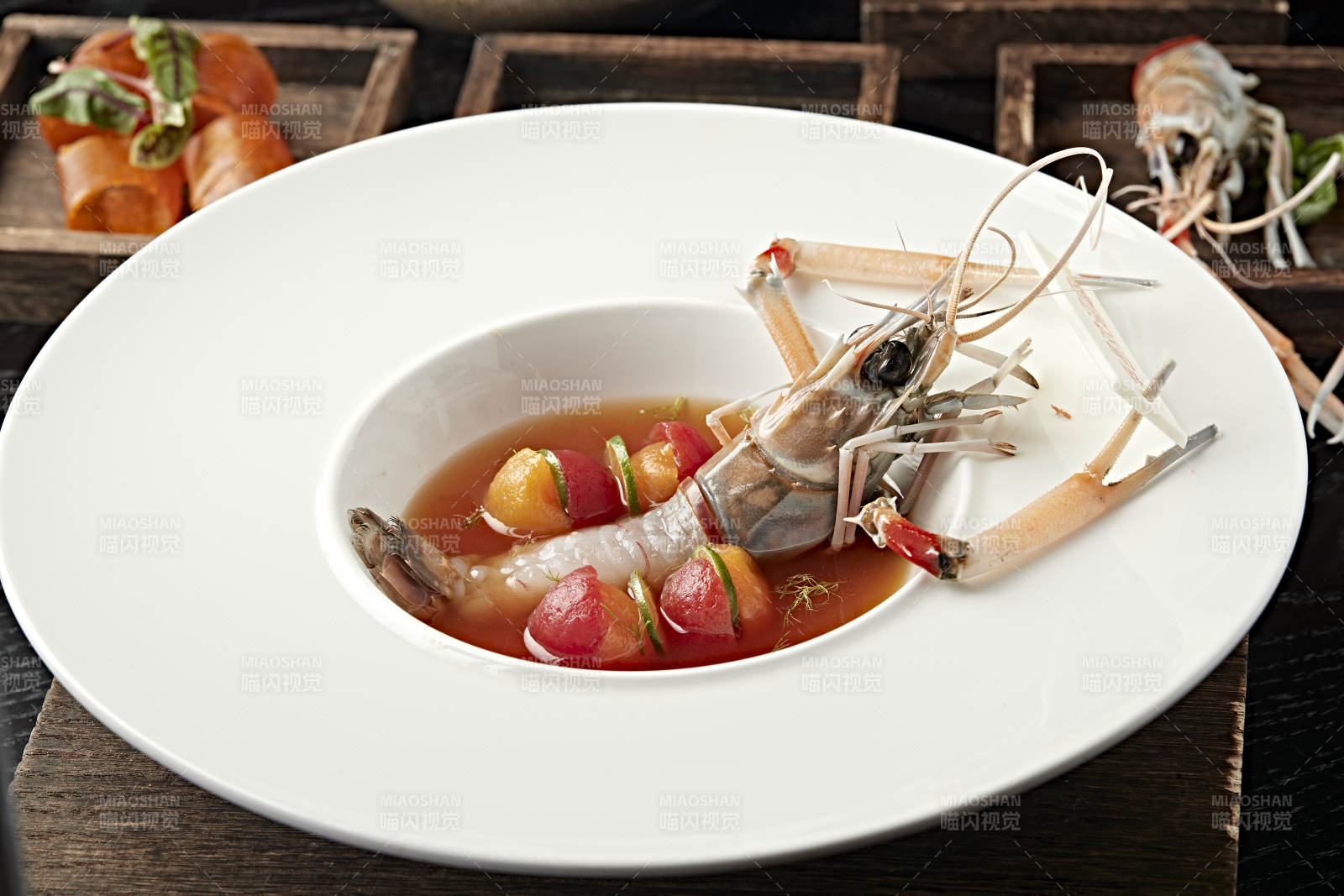 泰式酸辣生腌大鳌虾图片