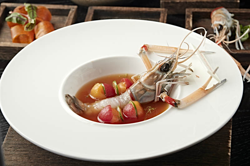 泰式酸辣生腌大鳌虾图片