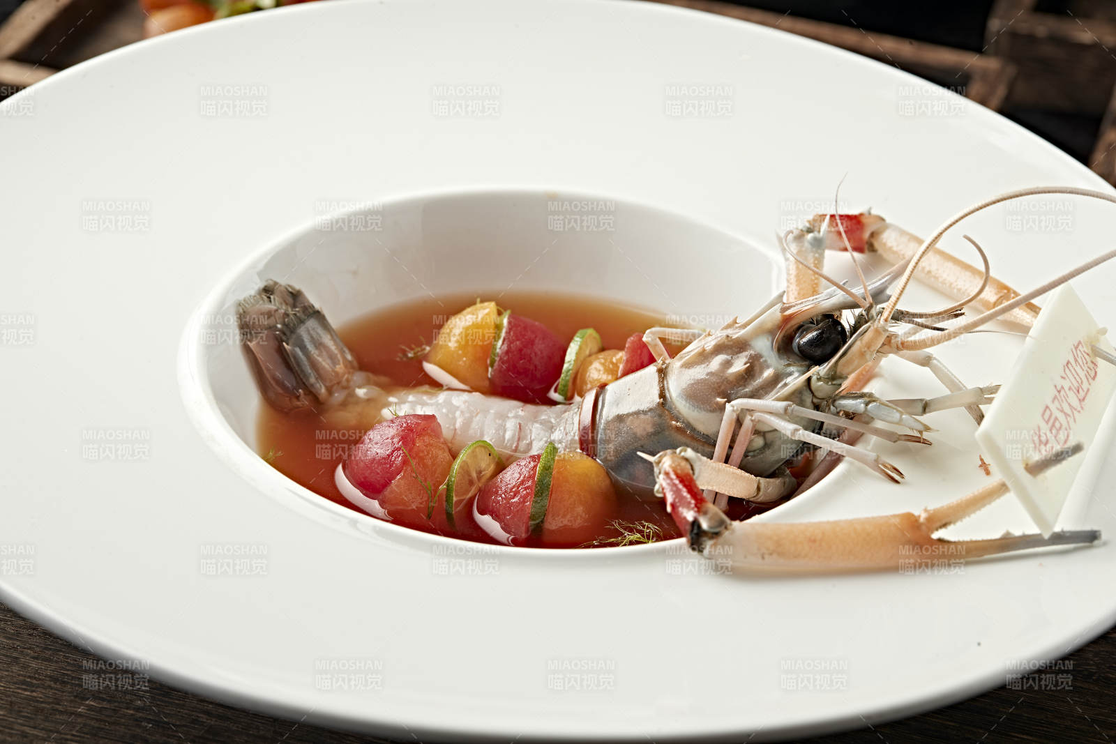 泰式酸辣生腌大鳌虾图片