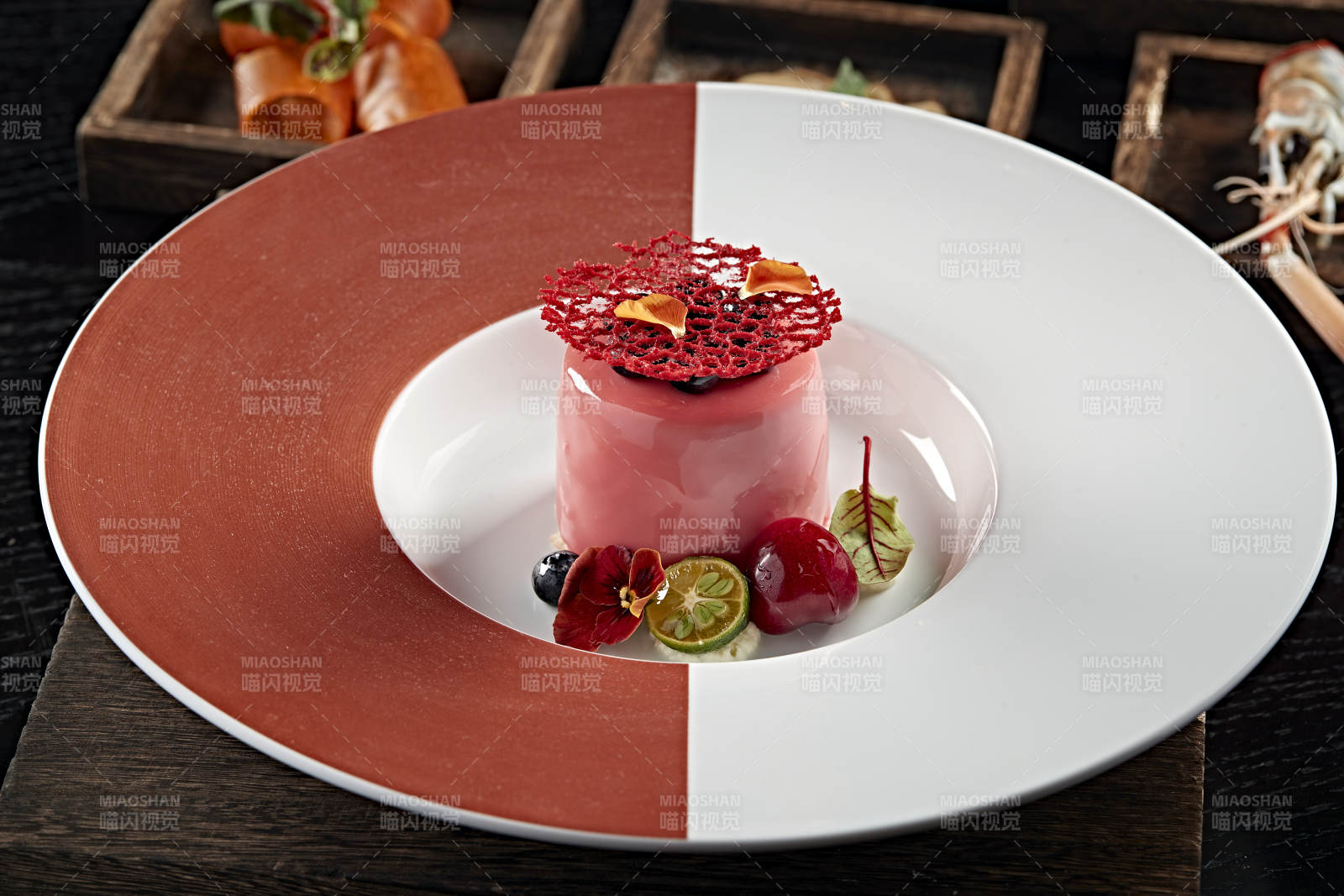 巧克力香草奶油布丁图片