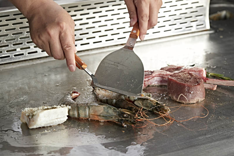 铁板烧海鲜料理图片