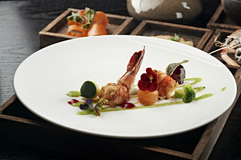 法式铁板香煎深海大虾图片