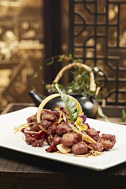 油炸葱香小排骨图片