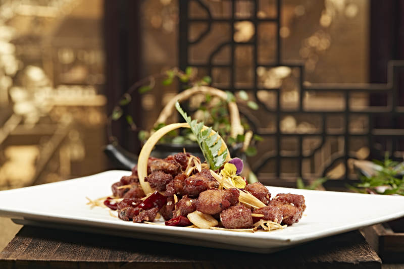 油炸葱香小排骨图片