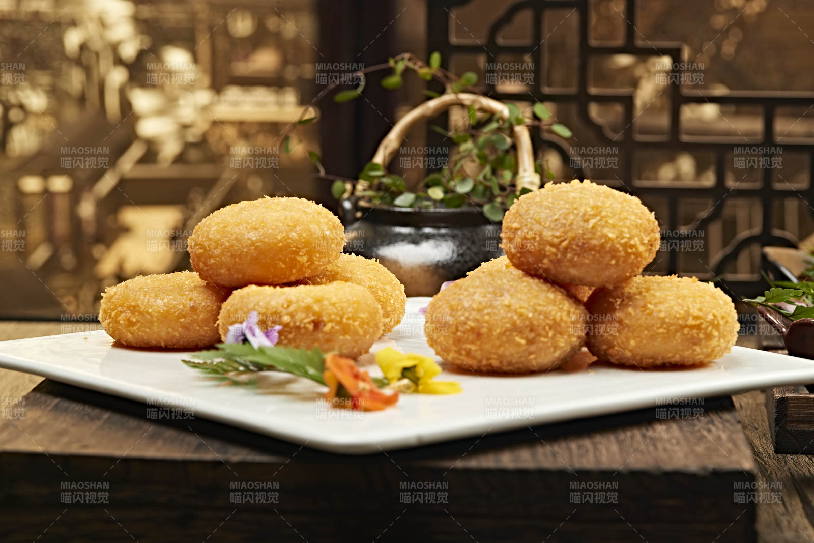 油炸南瓜奶油饼图片