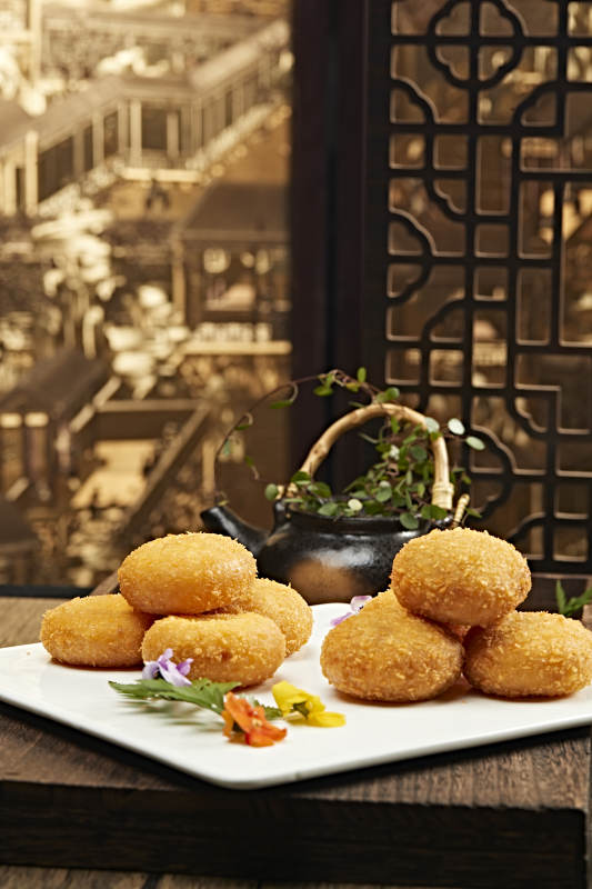 油炸南瓜奶油饼图片