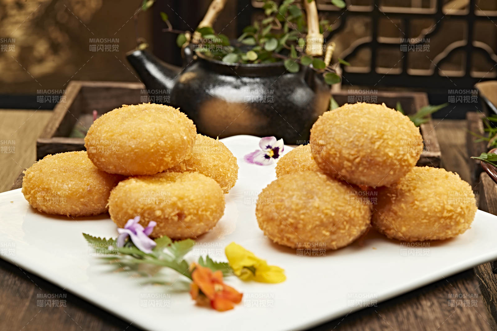 金黄酥脆炸南瓜饼图片