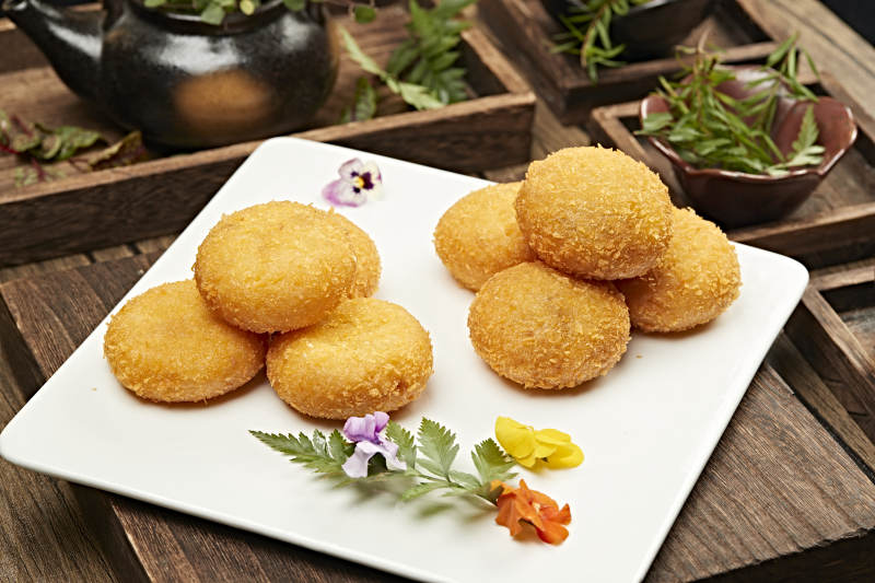 油炸南瓜奶油饼图片