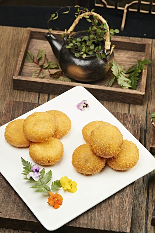 油炸南瓜奶油饼图片