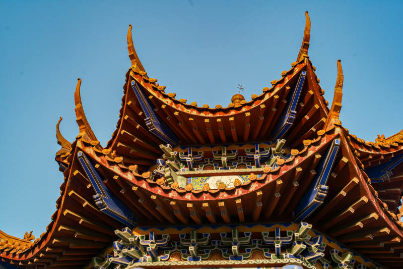 廊坊大悲禅寺—飞檐翘角古建筑图片