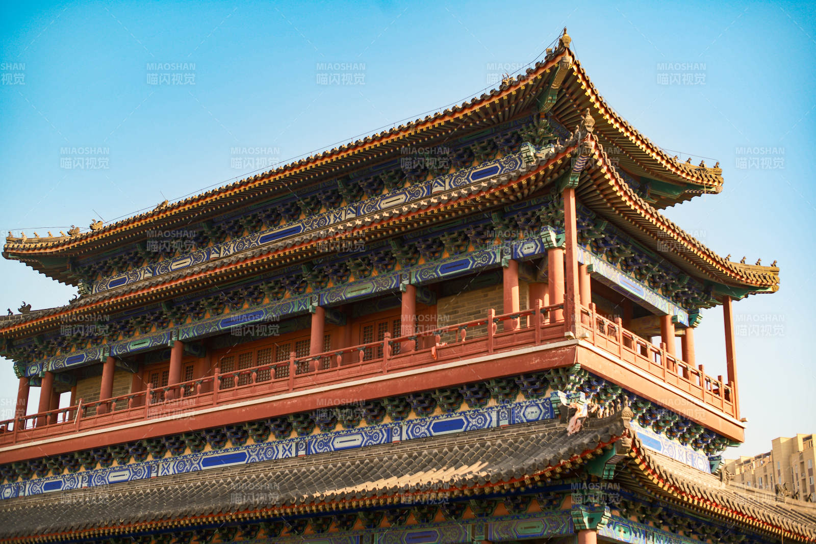 廊坊大悲禅寺—古建筑飞檐翘角图片