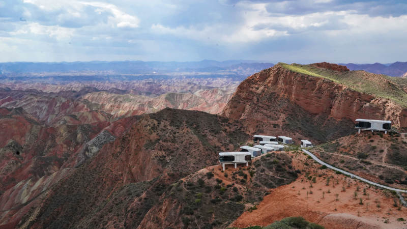 甘肃兰州水墨丹霞地貌图片