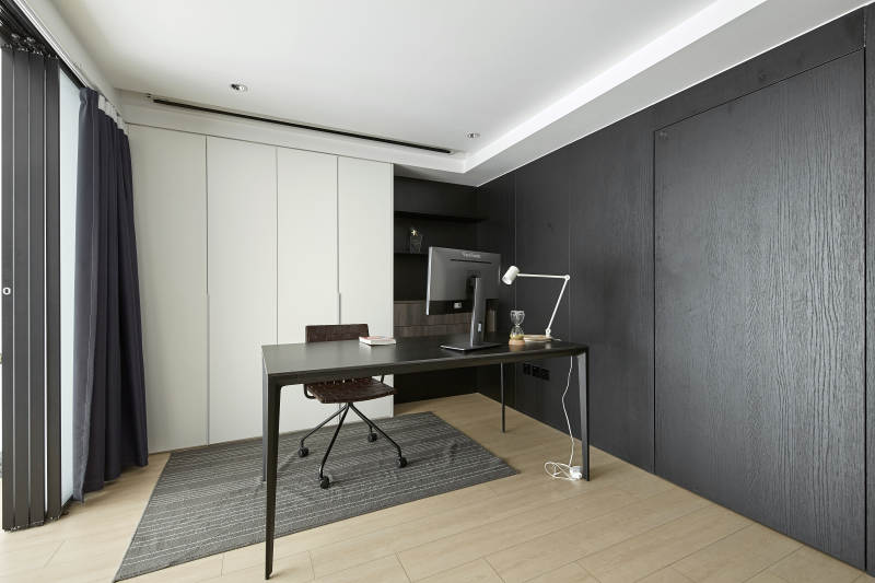 现代简约书房设计图片