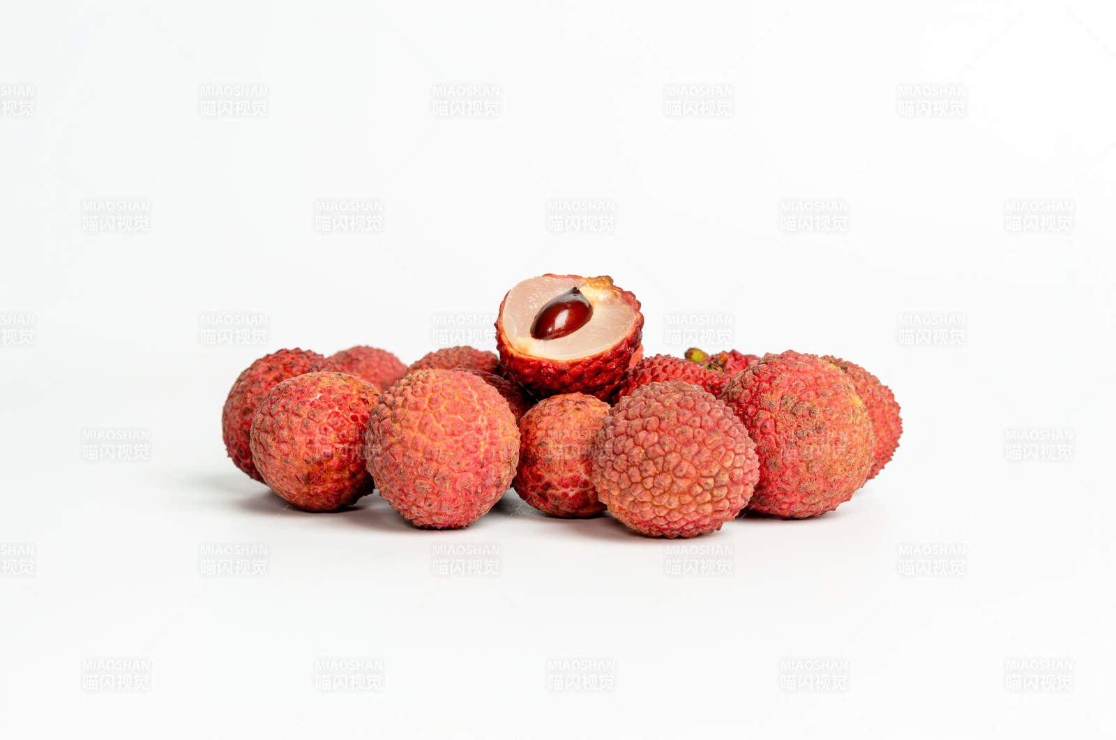 新鲜荔枝特写图片