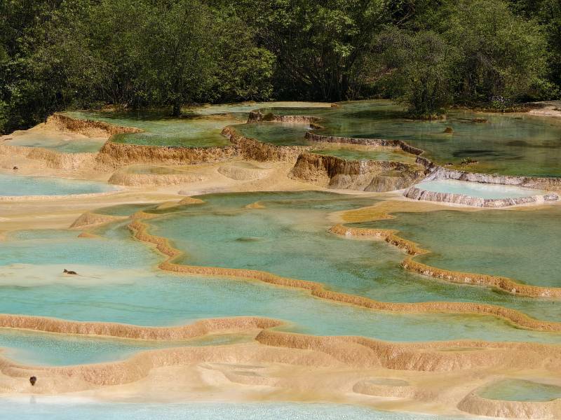 彩池叠翠 黄龙景区图片