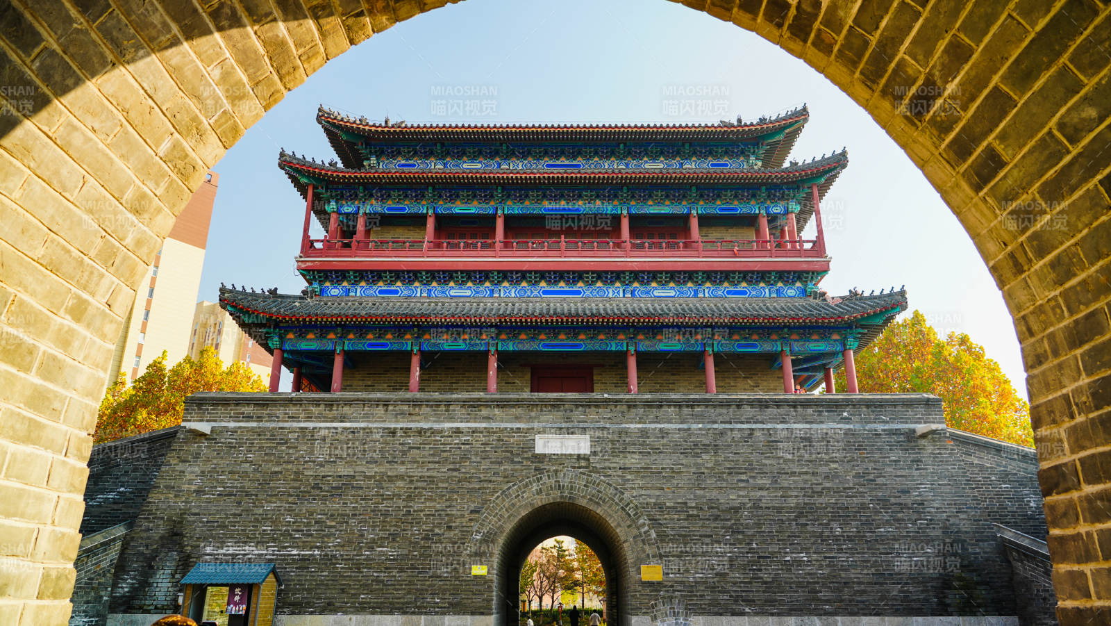 廊坊霸州古建筑拱门风光图片