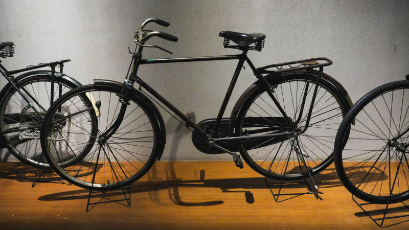 复古自行车陈列图片
