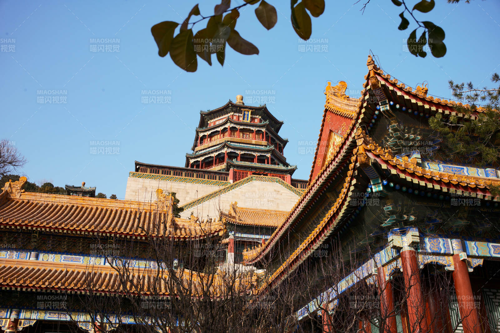 颐和园佛香阁古建筑群图片