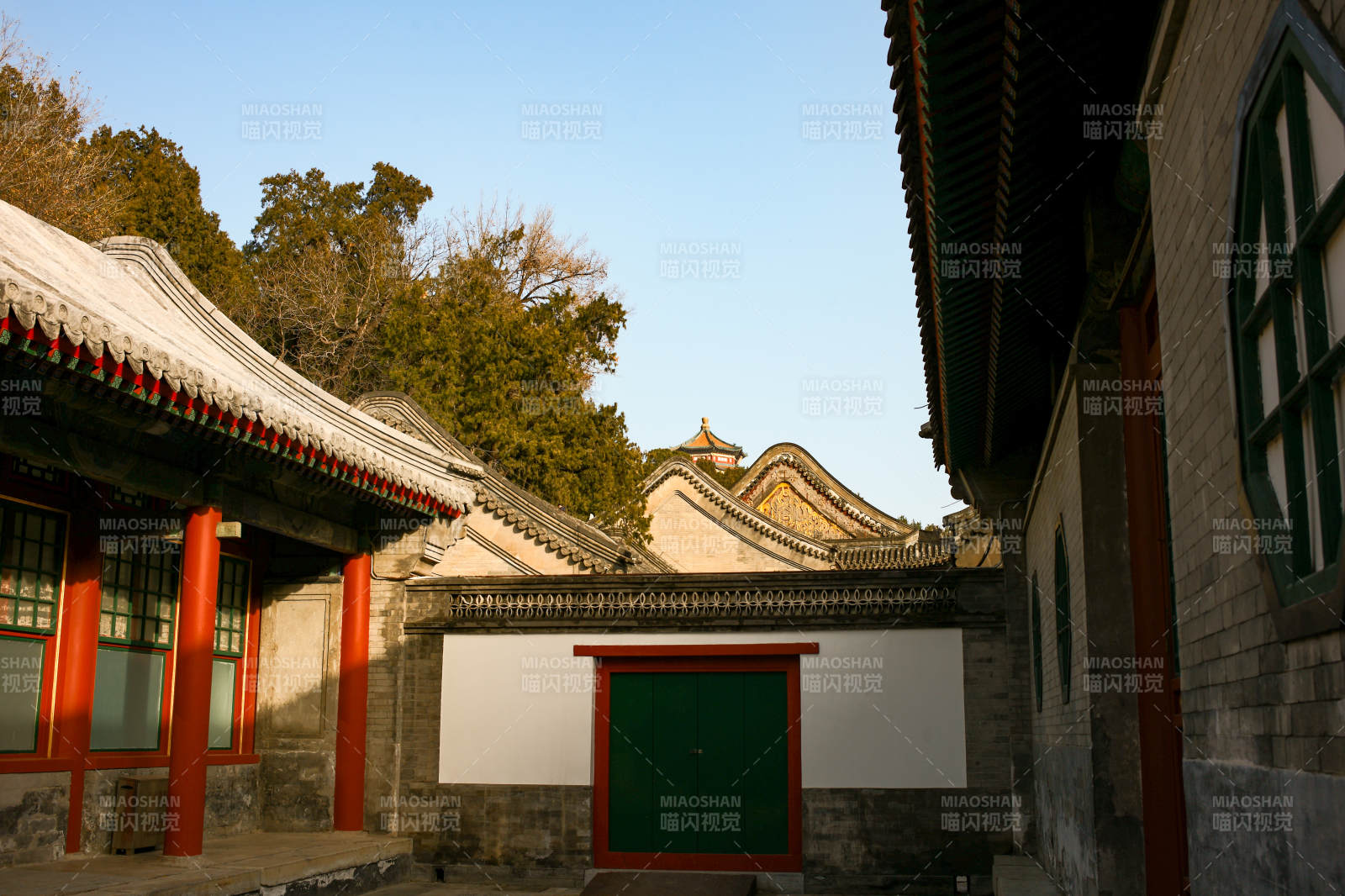 颐和园—古建筑庭院风光图片