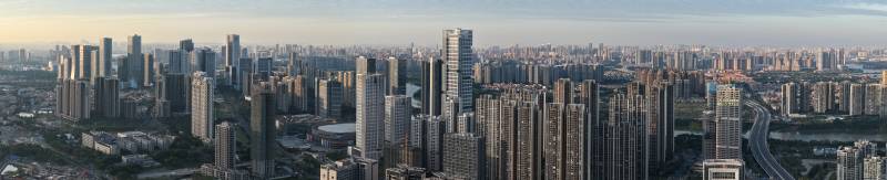 佛山新城天际线全景图片