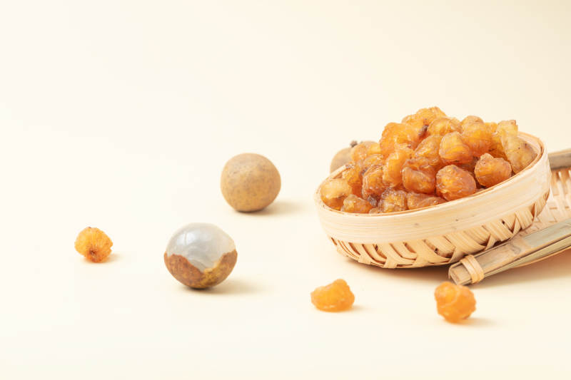 桂圆干特写图片