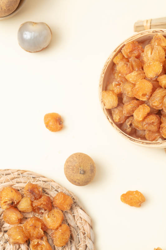 桂圆干特写图片