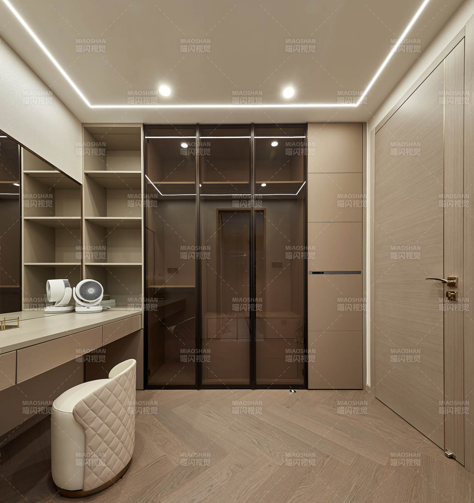 现代简约衣帽间图片