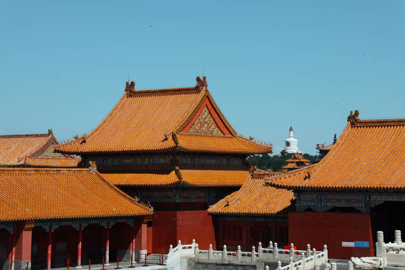 故宫红墙黄瓦图片